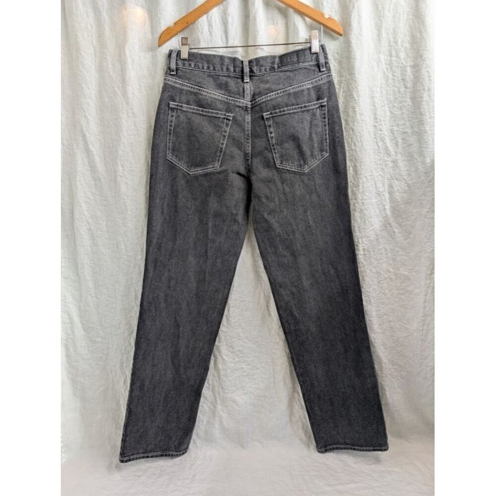 Pac Sun women's 26 high rise boyfriend jeans gray black straight leg denim B10 - Picture 4 of 12